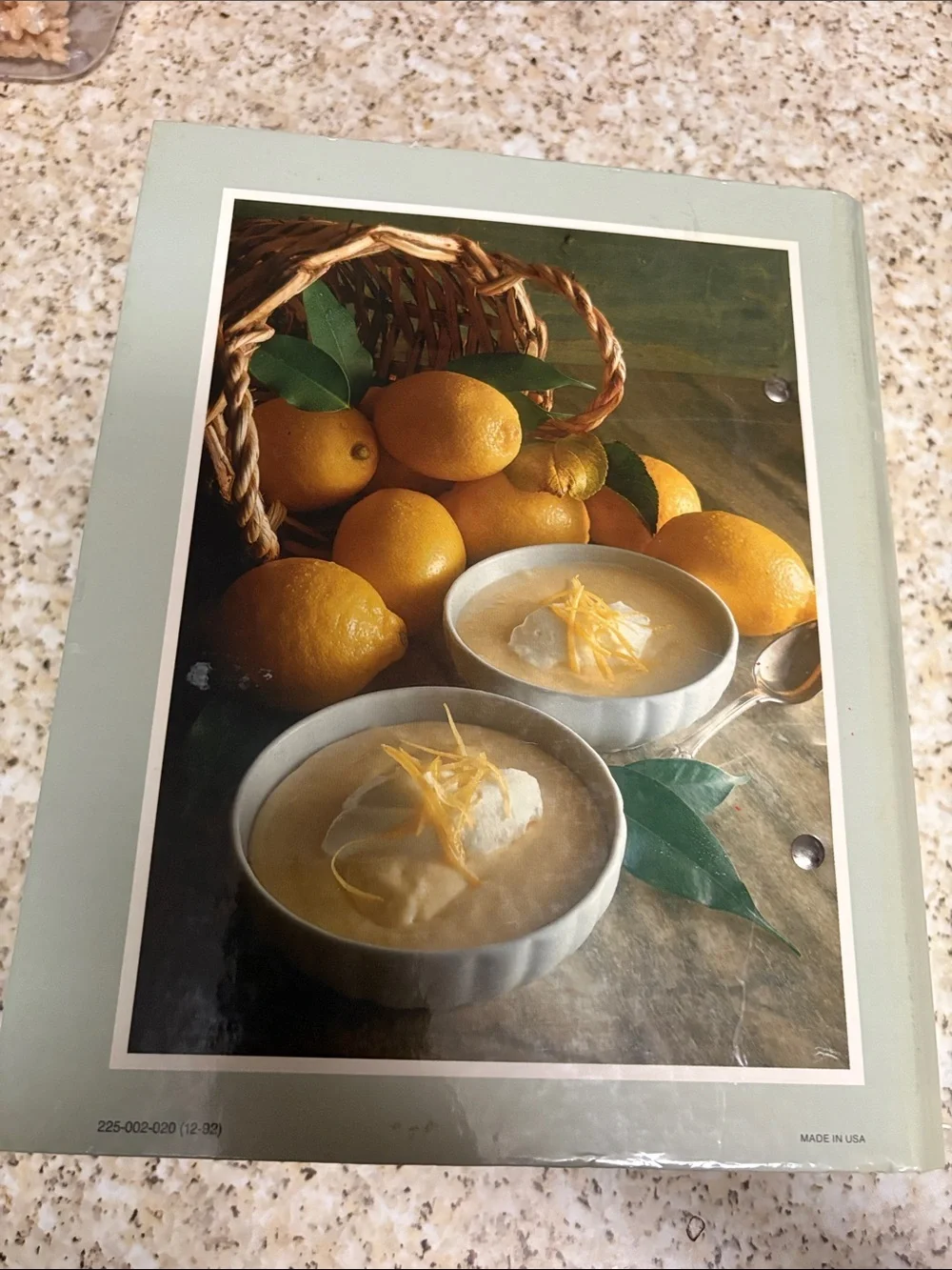 Delicious Cookbook – Sage Green Cover with Gold Lettering
